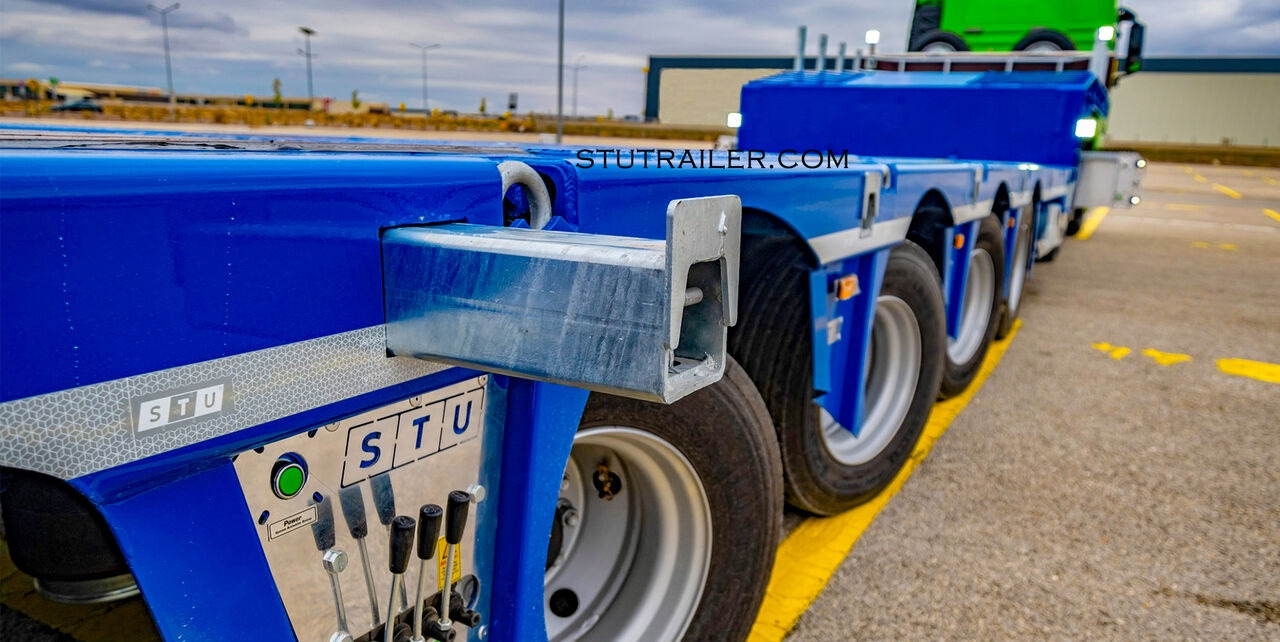 STU 5 Axle Hydraulic Steering Lowbed - عربة مسطحة منخفضة نصف مقطورة: صور 4 STU 5 Axle Hydraulic Steering Lowbed - عربة مسطحة منخفضة نصف مقطورة: صور 4