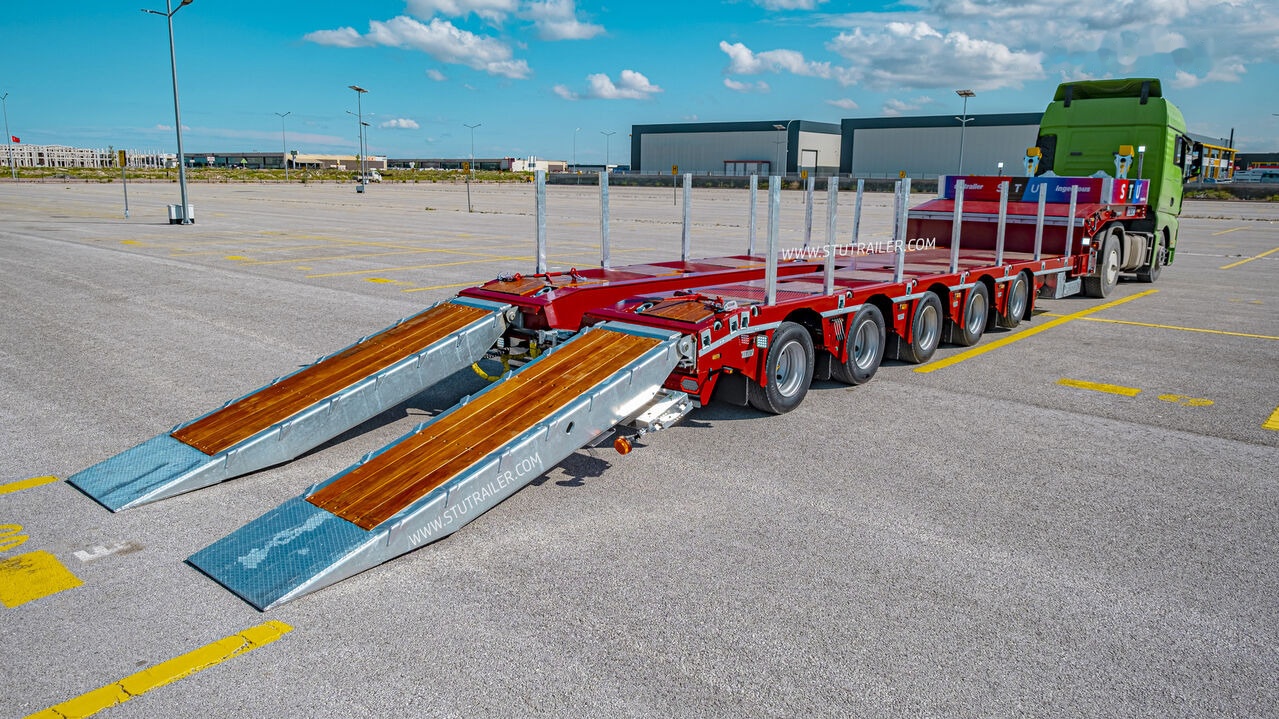 STU 5 Axle Lowbed / Extendable - عربة مسطحة منخفضة نصف مقطورة: صور 4 STU 5 Axle Lowbed / Extendable - عربة مسطحة منخفضة نصف مقطورة: صور 4