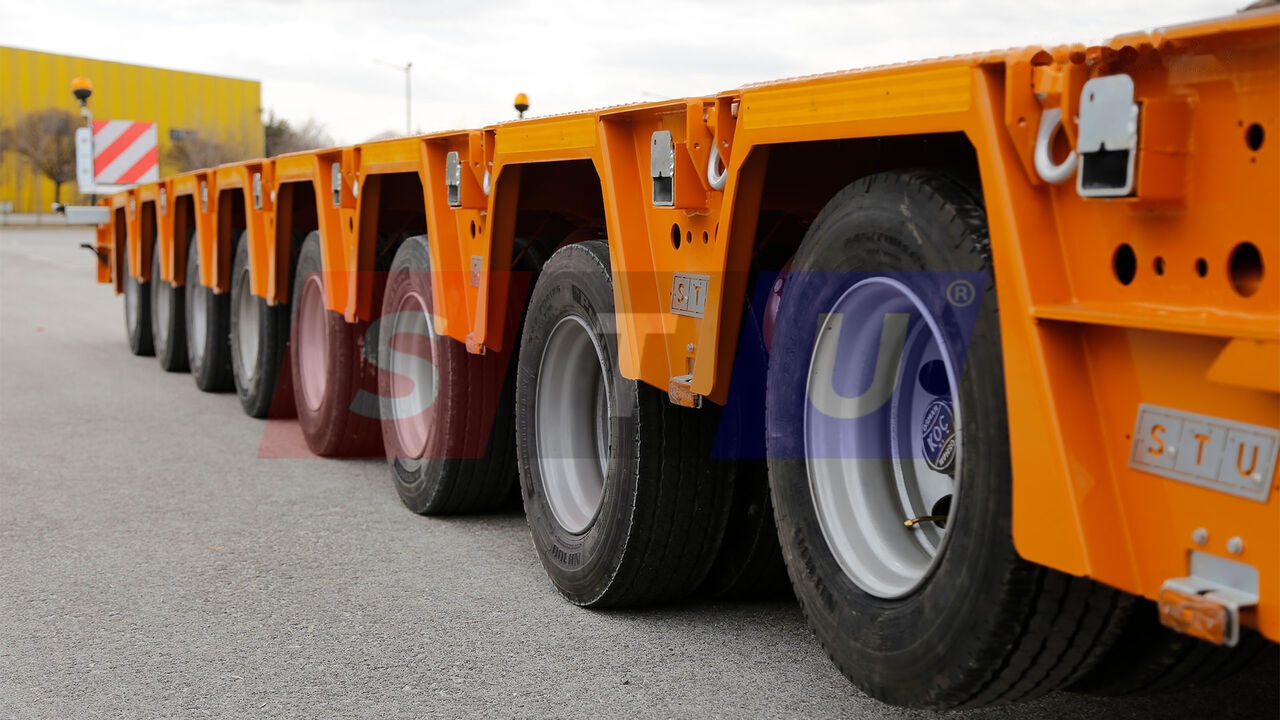 STU 8 AXLE LOWBED- HYDRAULIC STEERING AXLES / 8 ESSİEUX SURBAISSES-E - عربة مسطحة منخفضة نصف مقطورة: صور 4 STU 8 AXLE LOWBED- HYDRAULIC STEERING AXLES / 8 ESSİEUX SURBAISSES-E - عربة مسطحة منخفضة نصف مقطورة: صور 4