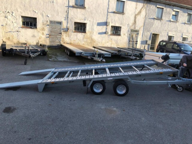 Humbaur Autotransportanhänger FTK 204022, 4000 x 2000 x 50 mm, 2,0 to. - شاحنة نقل سيارات مقطورة: صور 1 Humbaur Autotransportanhänger FTK 204022, 4000 x 2000 x 50 mm, 2,0 to. - شاحنة نقل سيارات مقطورة: صور 1