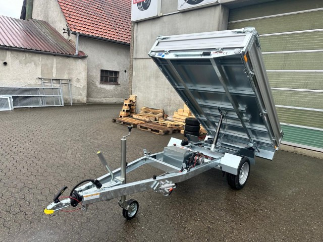 Humbaur HUK 182715 Heckkipper 1,8 t. E-Pumpe, 2680 x 1500 x 300mm - قلابة مقطورة: صور 1 Humbaur HUK 182715 Heckkipper 1,8 t. E-Pumpe, 2680 x 1500 x 300mm - قلابة مقطورة: صور 1