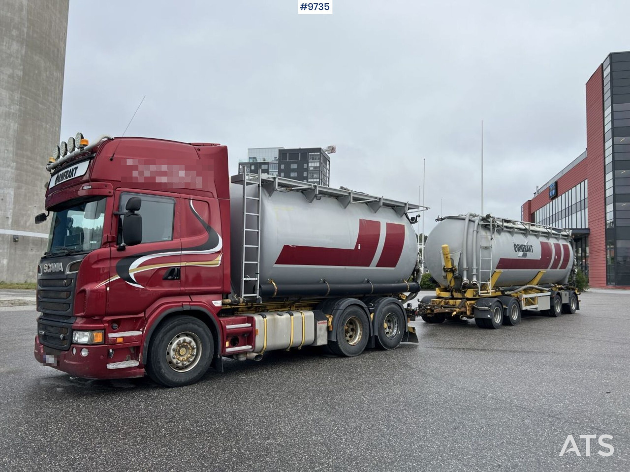 Bulk transport vehicle, Scania R730 with SITE AL-41-TPIK-4AK trailer - شاحنة صهريج: صور 1 Bulk transport vehicle, Scania R730 with SITE AL-41-TPIK-4AK trailer - شاحنة صهريج: صور 1