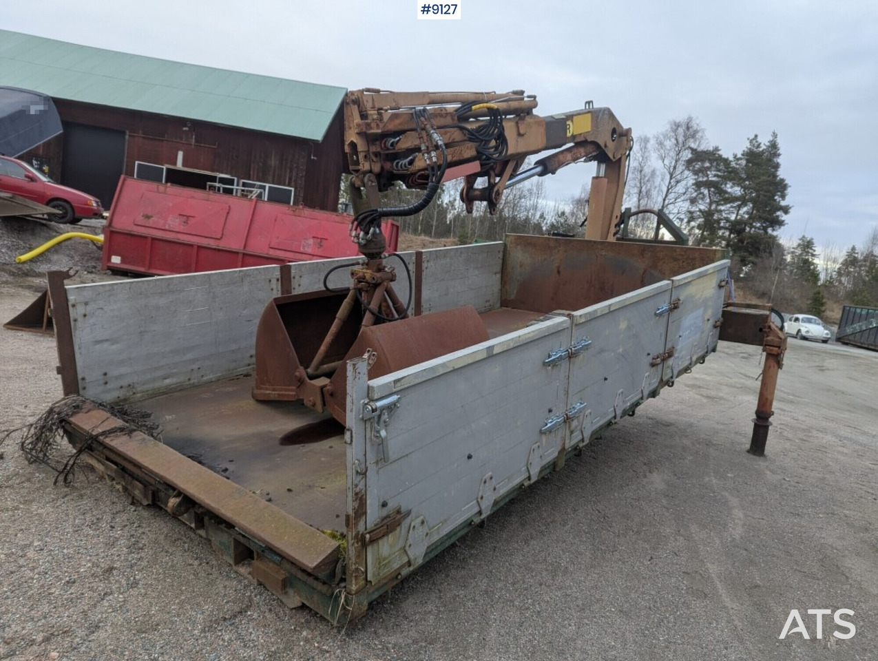 Crane flatbed Palfinger with rotator and bucket - جسم الشاحنة المسطحة, شاحنة كرين: صور 3 Crane flatbed Palfinger with rotator and bucket - جسم الشاحنة المسطحة, شاحنة كرين: صور 3