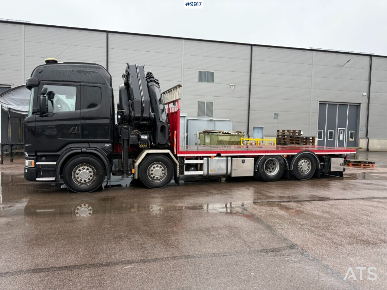Crane truck/Flatbed truck Scania R520 8X2*6 HIAB XS 855E-8 HIPRO - شاحنات مسطحة, شاحنة كرين: صور 2 Crane truck/Flatbed truck Scania R520 8X2*6 HIAB XS 855E-8 HIPRO - شاحنات مسطحة, شاحنة كرين: صور 2