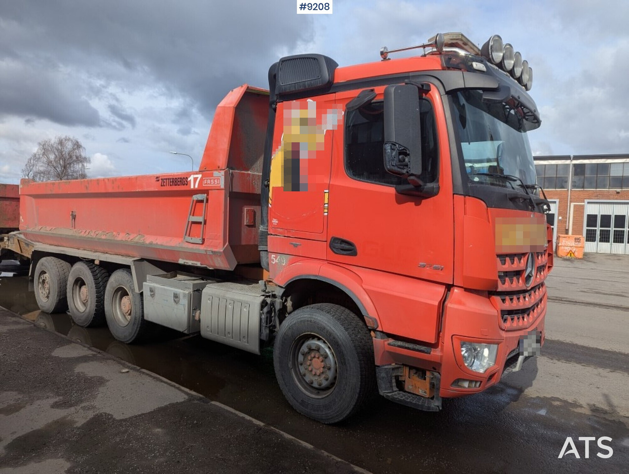 Dump / dozer truck Mercedes Benz Arocs 3251 8X4 with tipper wagon - قلابات: صور 2 Dump / dozer truck Mercedes Benz Arocs 3251 8X4 with tipper wagon - قلابات: صور 2
