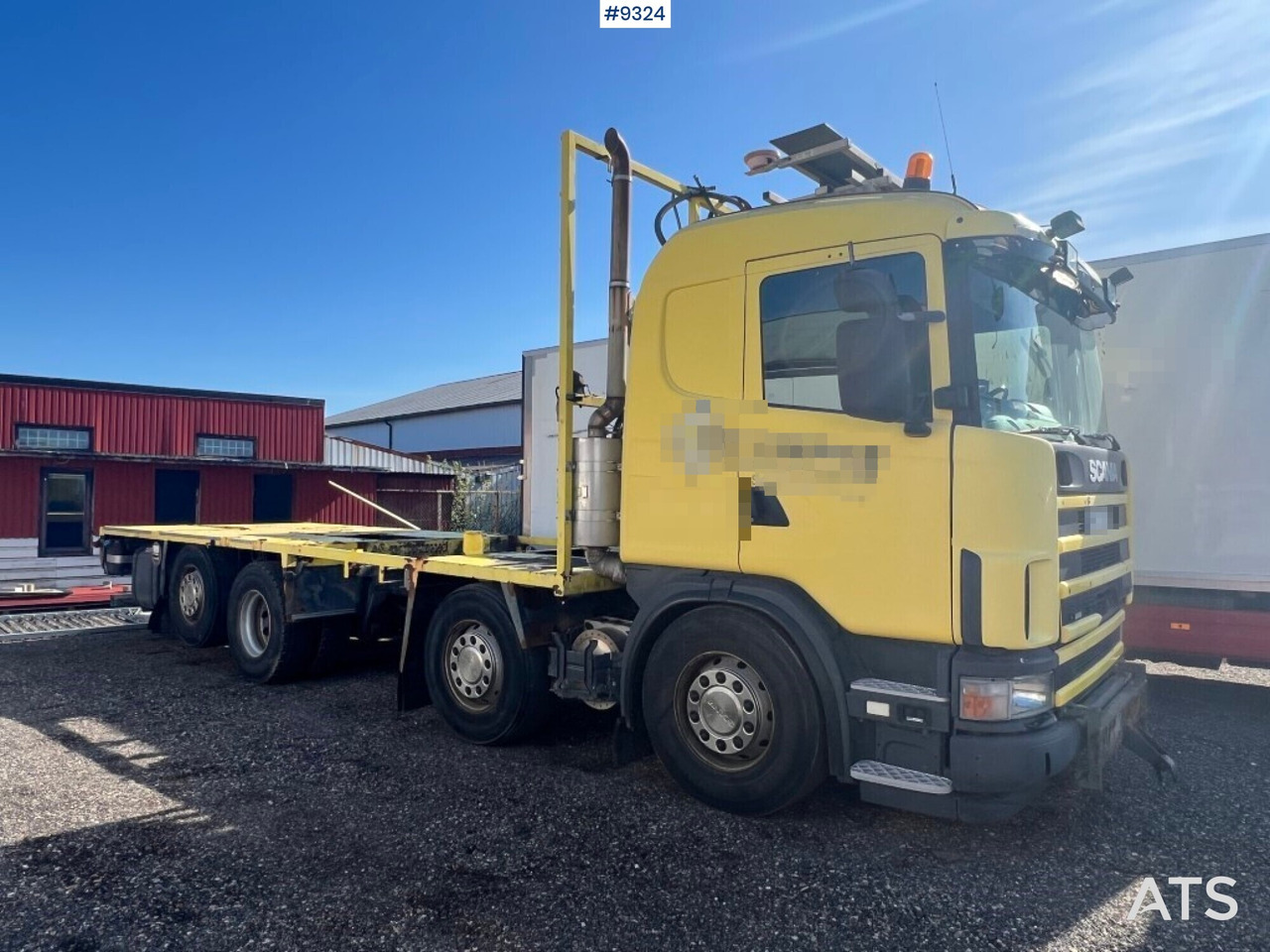 Flatbed truck Scania R124GB8X26NB420 - شاحنات مسطحة: صور 4 Flatbed truck Scania R124GB8X26NB420 - شاحنات مسطحة: صور 4