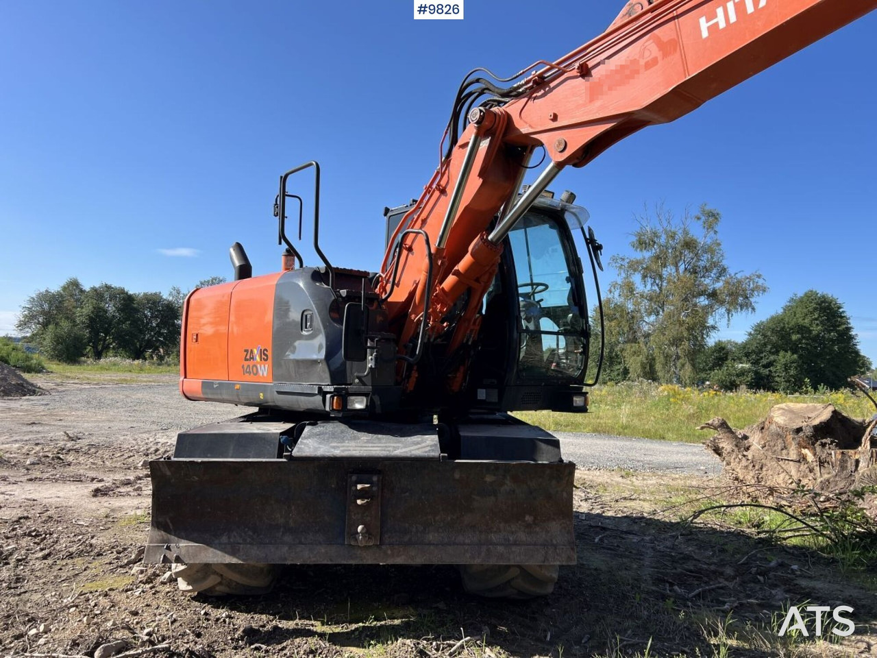 Hitachi ZX140 W-5B with rotor and planer bucket - حفارة على عجلات: صور 4 Hitachi ZX140 W-5B with rotor and planer bucket - حفارة على عجلات: صور 4