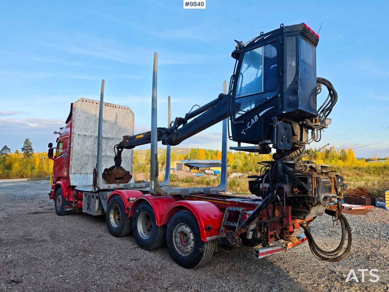Scania R730 Tridem Timber Truck with Loglift F125S Crane (VIDEO) - شاحنة قطع الأشجار, شاحنة كرين: صور 4 Scania R730 Tridem Timber Truck with Loglift F125S Crane (VIDEO) - شاحنة قطع الأشجار, شاحنة كرين: صور 4