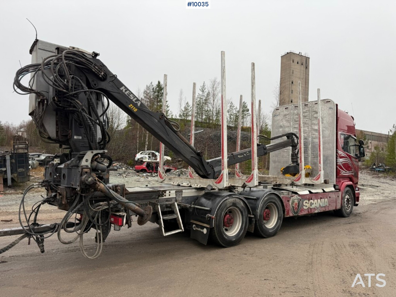 Scania R730 timber truck with crane and trailer (VIDEO) - شاحنة قطع الأشجار, شاحنة كرين: صور 4 Scania R730 timber truck with crane and trailer (VIDEO) - شاحنة قطع الأشجار, شاحنة كرين: صور 4