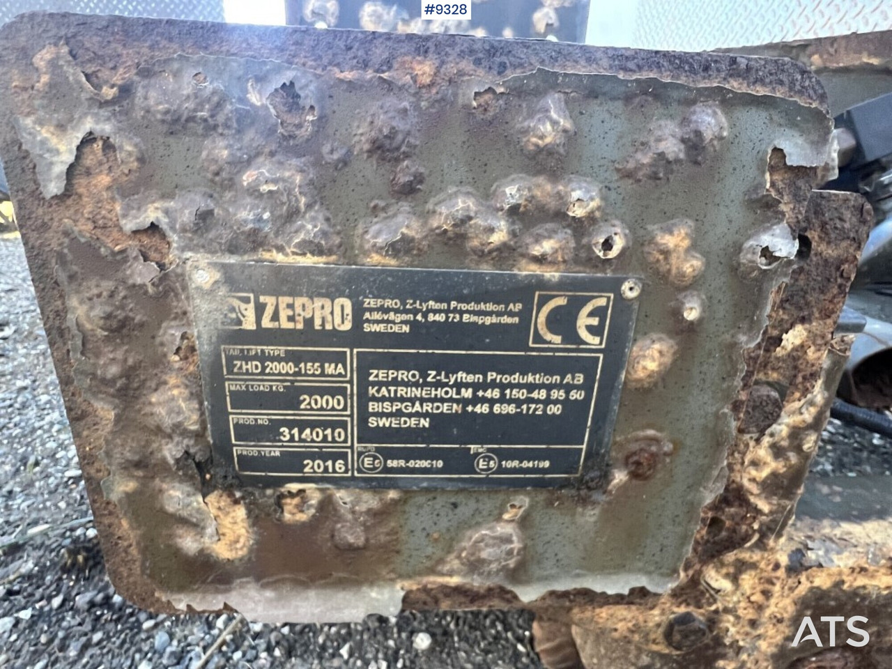 Tail lift - Zepro- ZHD 2000-155MA - باب خلفي للشحن: صور 5 Tail lift - Zepro- ZHD 2000-155MA - باب خلفي للشحن: صور 5