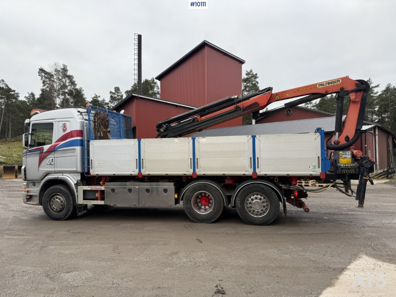 Tipper and crane truck Scania G400 with Palfinger PK 18002-EH rear-mounted crane - شاحنات مسطحة, شاحنة كرين: صور 2 Tipper and crane truck Scania G400 with Palfinger PK 18002-EH rear-mounted crane - شاحنات مسطحة, شاحنة كرين: صور 2