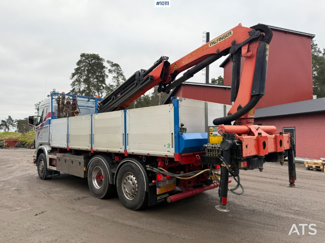Tipper and crane truck Scania G400 with Palfinger PK 18002-EH rear-mounted crane - شاحنات مسطحة, شاحنة كرين: صور 3 Tipper and crane truck Scania G400 with Palfinger PK 18002-EH rear-mounted crane - شاحنات مسطحة, شاحنة كرين: صور 3