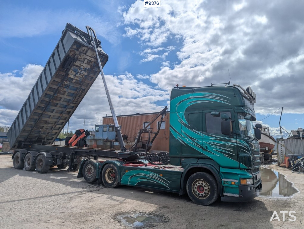 Truck unit Scania R730 V8 6X2 with RKP tipping trailer (VIDEO) - شاحنة جرار: صور 2 Truck unit Scania R730 V8 6X2 with RKP tipping trailer (VIDEO) - شاحنة جرار: صور 2