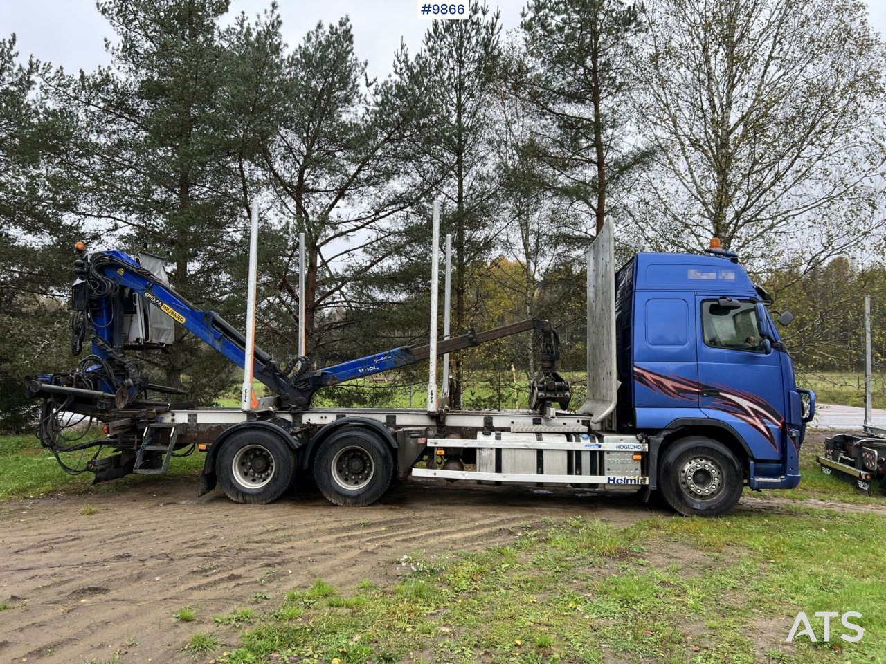 Volvo FH D13 Timber truck with Palfinger M110 crane - شاحنة قطع الأشجار: صور 3 Volvo FH D13 Timber truck with Palfinger M110 crane - شاحنة قطع الأشجار: صور 3