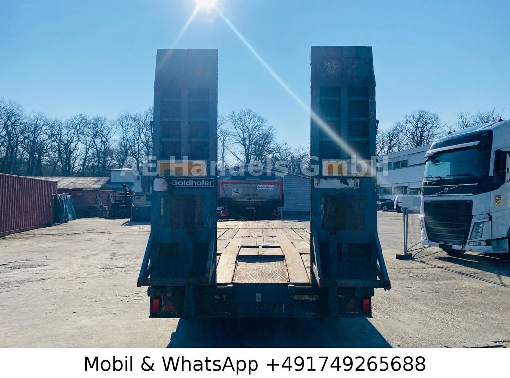 Goldhofer TU 3-24/80 Drehschemel *Rampen/L.8,30m/TÜV-11.25 - عربة مسطحة منخفضة مقطورة: صور 4 Goldhofer TU 3-24/80 Drehschemel *Rampen/L.8,30m/TÜV-11.25 - عربة مسطحة منخفضة مقطورة: صور 4