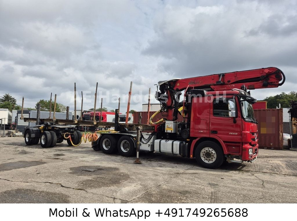 Mercedes-Benz Actros III 2660 L BL 6x4 *Retarder/AP/Palfinger - شاحنة قطع الأشجار: صور 2 Mercedes-Benz Actros III 2660 L BL 6x4 *Retarder/AP/Palfinger - شاحنة قطع الأشجار: صور 2