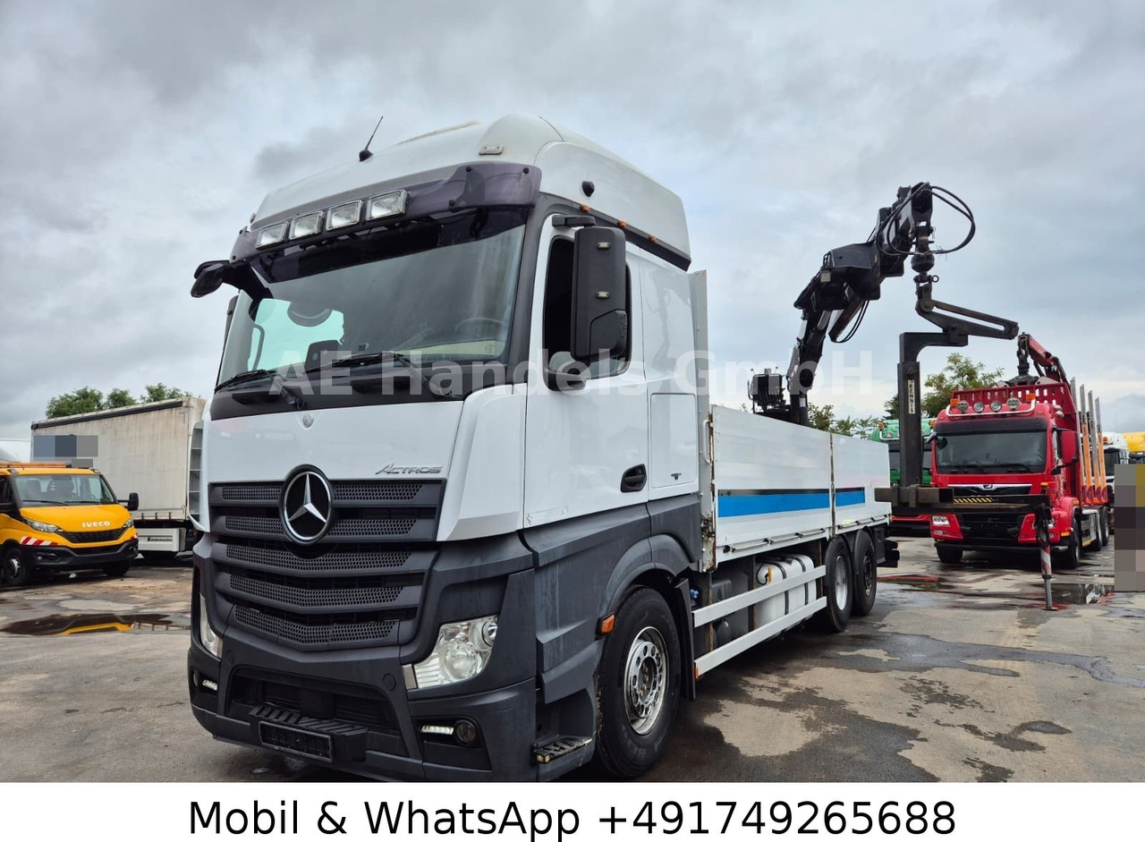 Mercedes-Benz Actros IV 2646 L LL 6x2 *Retarder/Hiab-177K-Pro - شاحنات مسطحة, شاحنة كرين: صور 1 Mercedes-Benz Actros IV 2646 L LL 6x2 *Retarder/Hiab-177K-Pro - شاحنات مسطحة, شاحنة كرين: صور 1