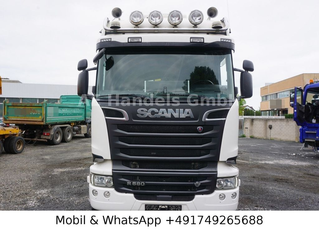 شاحنة قطع الأشجار, شاحنة كرين Scania R580 V8 Highline Palfinger-M120L97 *Retarder/ACC: صور 9