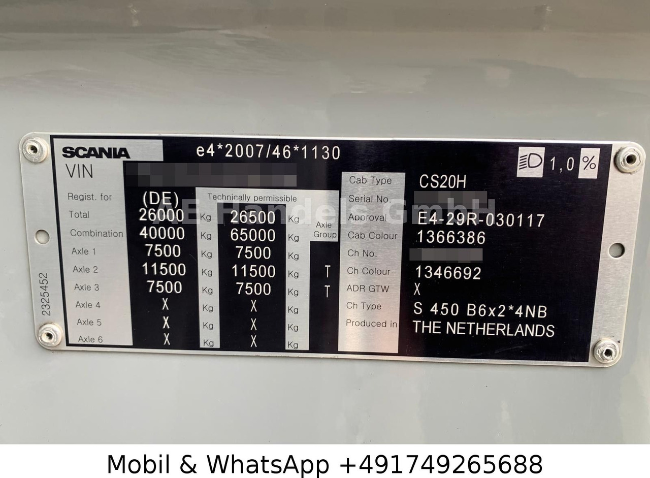 شاحنات الحاويات/ جسم علوي قابل للتغيير شاحنة Scania S450 HighLine BDF *Retarder/Lenk+Lift/Multi/LBW: صور 13