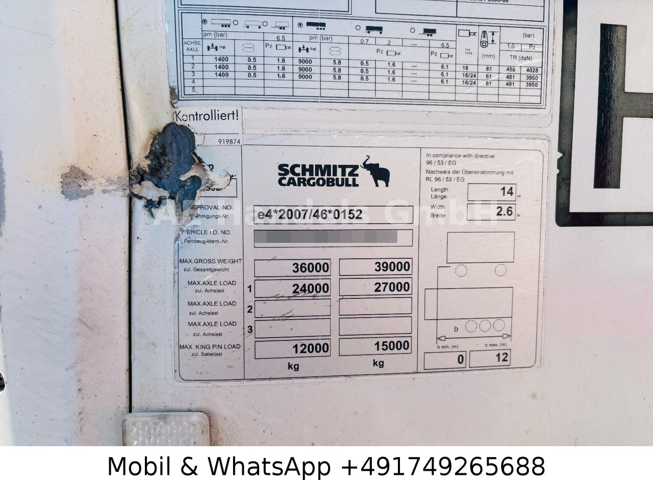 مبردة نصف مقطورة جديد Schmitz Cargobull SKO 24/13.4 FP60 Cool *Carrier-Vector-1950/+-30°: صور 16