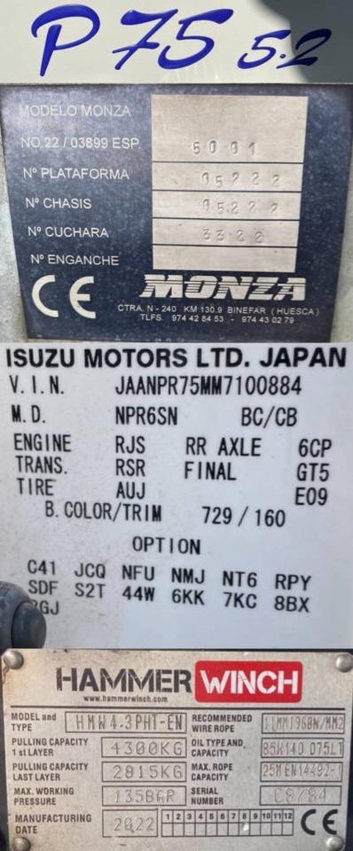 سيارة السحب للتصليح Isuzu P75-S2/MONZA 1er Main Carte grise Française: صور 14 سيارة السحب للتصليح Isuzu P75-S2/MONZA 1er Main Carte grise Française: صور 14