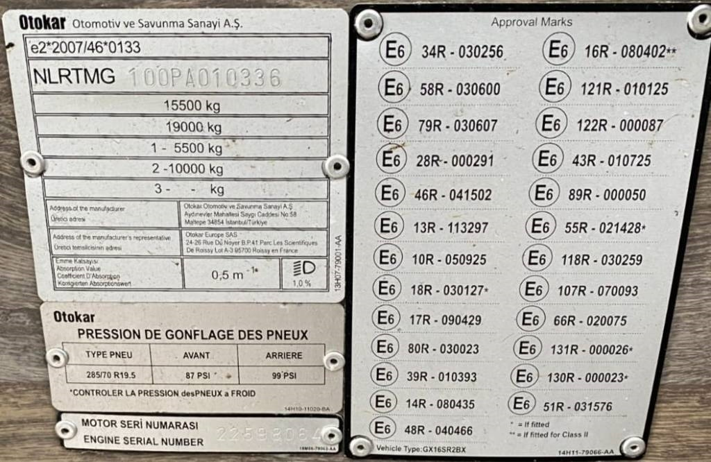 باص النقل بين المدن Otokar ULYSO-T Cummins e6/316Ps endommagé: صور 8 باص النقل بين المدن Otokar ULYSO-T Cummins e6/316Ps endommagé: صور 8