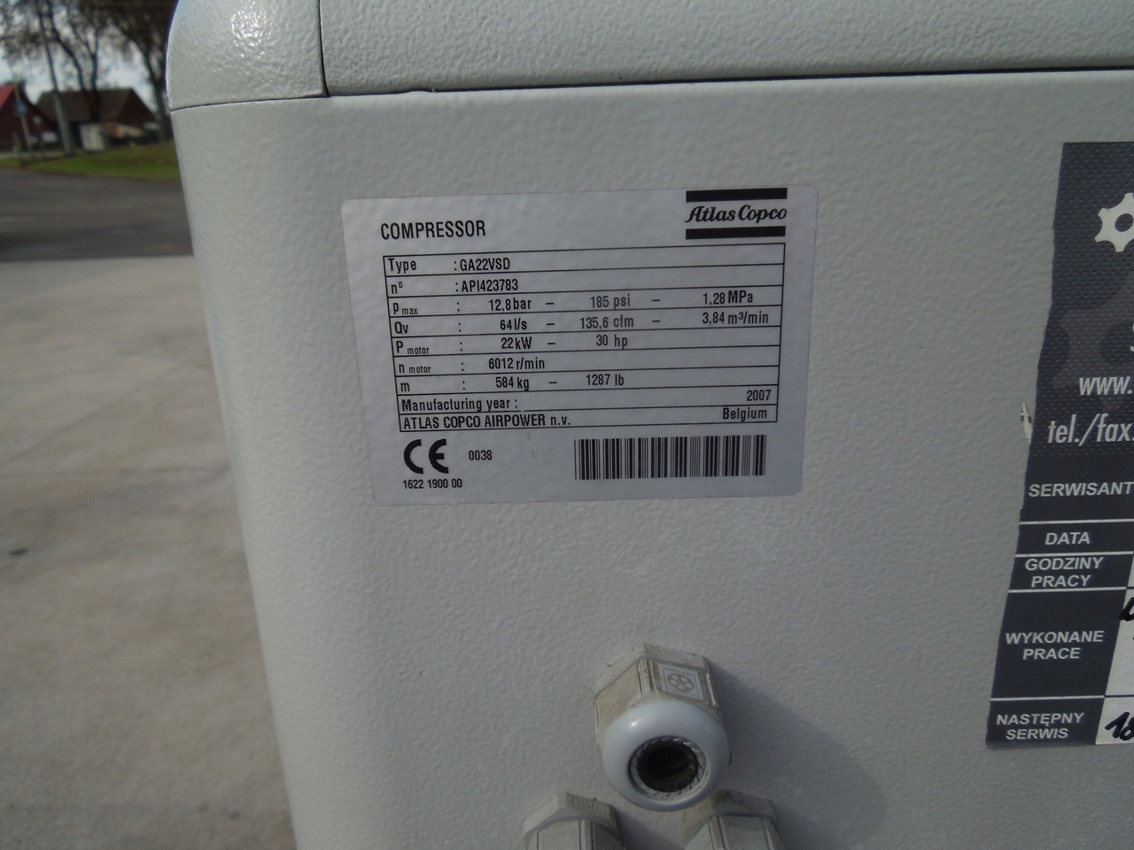 ATLAS COPCO GA22VSDFF - ضاغط الهواء: صور 5 ATLAS COPCO GA22VSDFF - ضاغط الهواء: صور 5