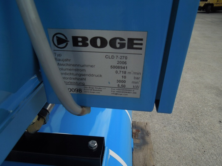 BOGE CLD7-270 CLD7-270 - ضاغط الهواء: صور 3 BOGE CLD7-270 CLD7-270 - ضاغط الهواء: صور 3