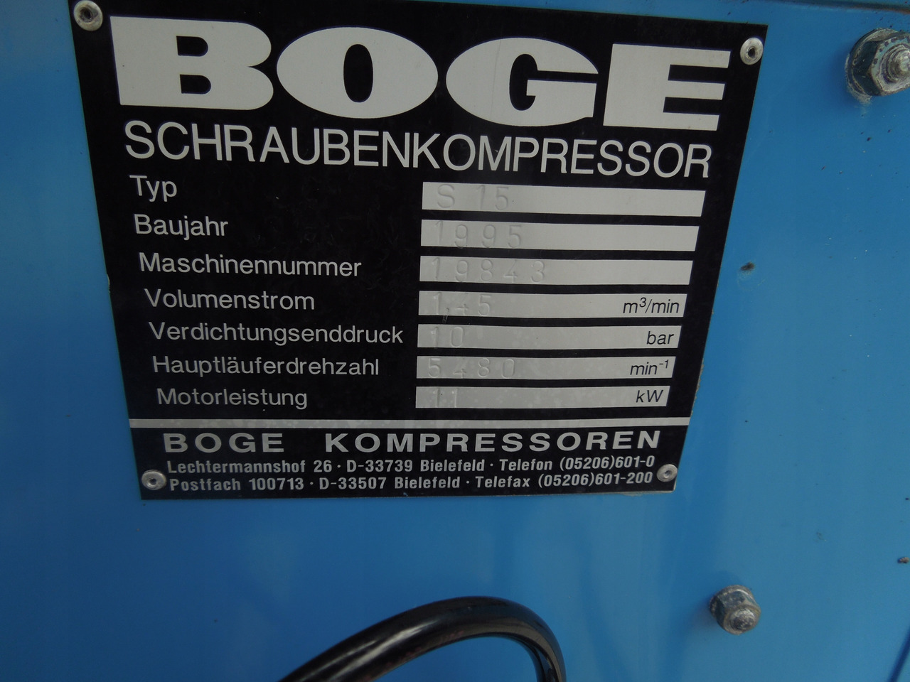 BOGE S15 - ضاغط الهواء: صور 4 BOGE S15 - ضاغط الهواء: صور 4