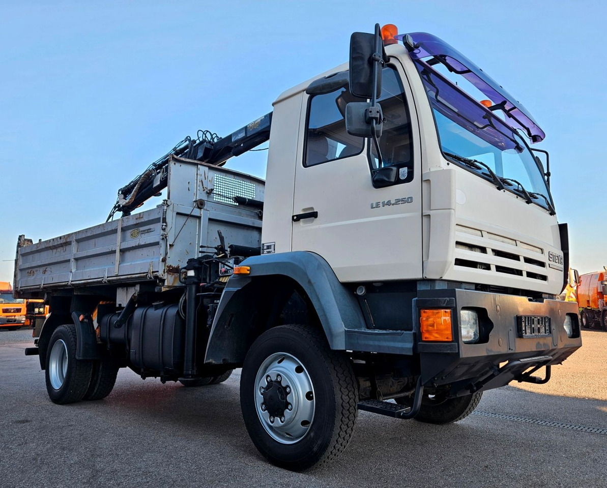 MAN LE 14.250 4x4 HIAB 077BS-2 Kran Greifer - قلابات, شاحنة كرين: صور 1 MAN LE 14.250 4x4 HIAB 077BS-2 Kran Greifer - قلابات, شاحنة كرين: صور 1
