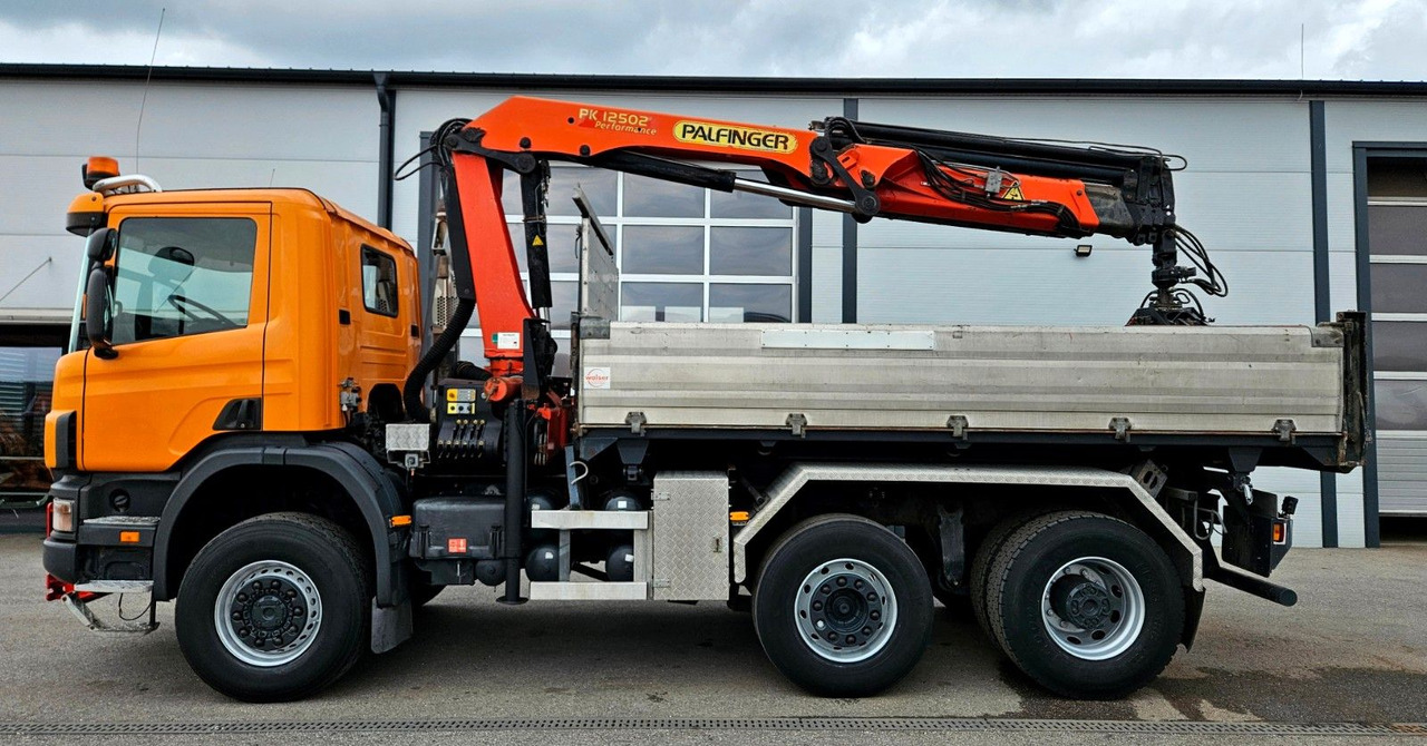 Scania P114 380 6x4-4 Palfinger PK12502 Kran Funk - قلابات, شاحنة كرين: صور 3 Scania P114 380 6x4-4 Palfinger PK12502 Kran Funk - قلابات, شاحنة كرين: صور 3