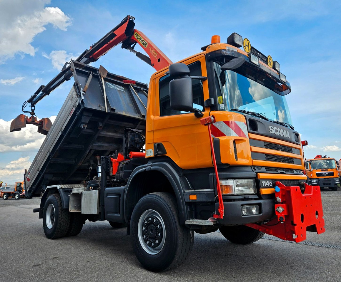 Scania P114 CB 380 4x4 Palfinger PK12502 Kran Funk - قلابات, شاحنة كرين: صور 3 Scania P114 CB 380 4x4 Palfinger PK12502 Kran Funk - قلابات, شاحنة كرين: صور 3