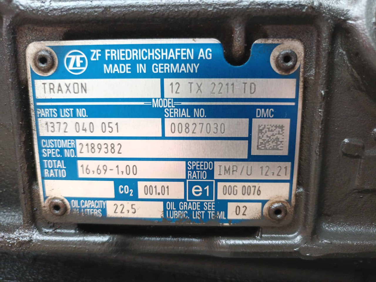 Cambio Traxon 12TX2211TD DAF E6 - علبة التروس: صور 5 Cambio Traxon 12TX2211TD DAF E6 - علبة التروس: صور 5