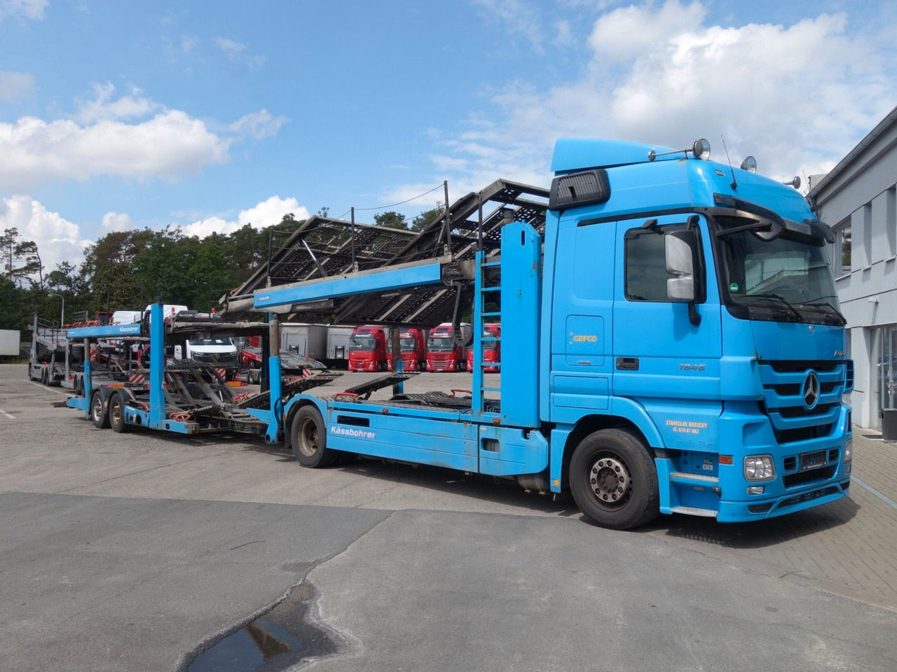 Mercedes-Benz Actros 1846 mit Kässbohrer Metago/Vario - شاحنة نقل سيارات شاحنة: صور 4 Mercedes-Benz Actros 1846 mit Kässbohrer Metago/Vario - شاحنة نقل سيارات شاحنة: صور 4