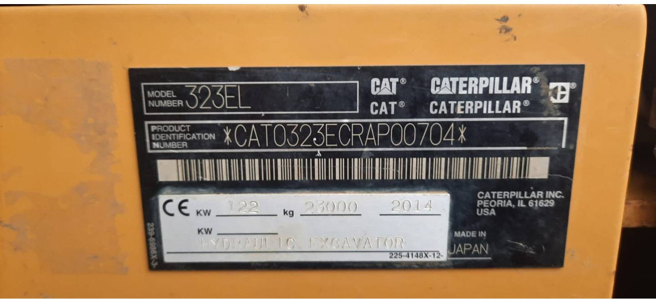 حفارات زحافة CAT 323EL: صور 6