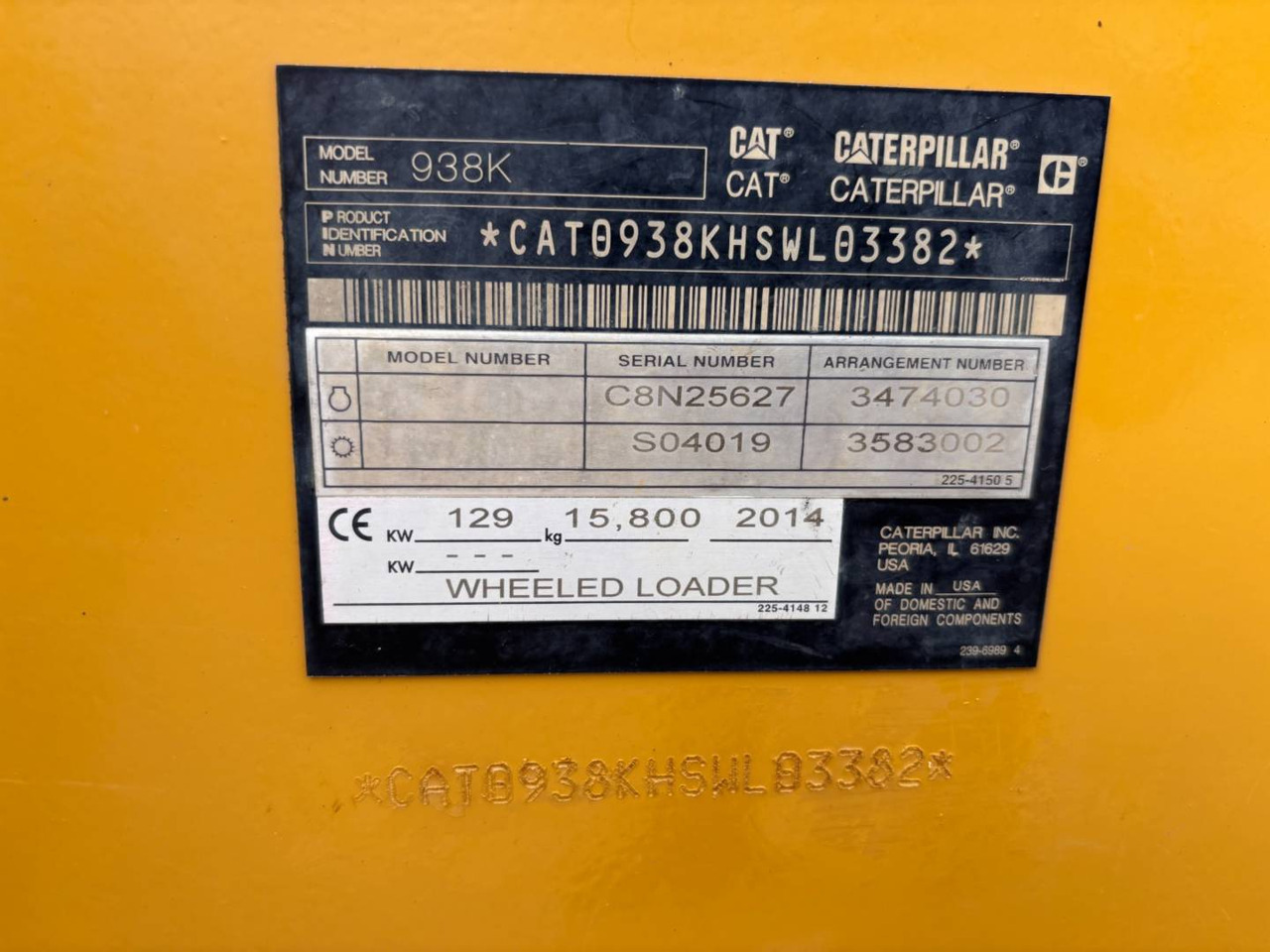 اللودر بعجل CAT 938K: صور 6