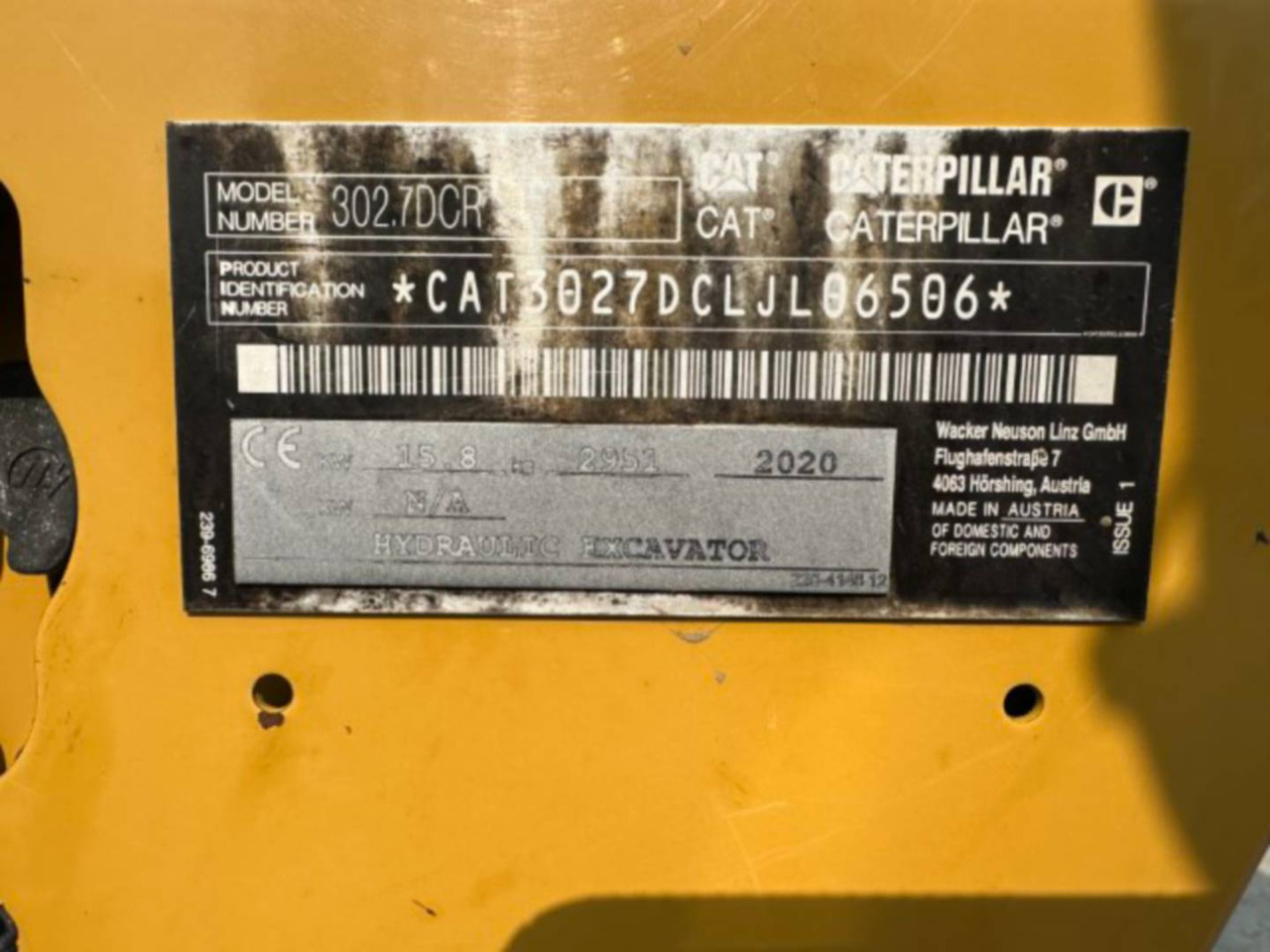 تأجير CAT 302.7DCR CAT 302.7DCR: صور 8