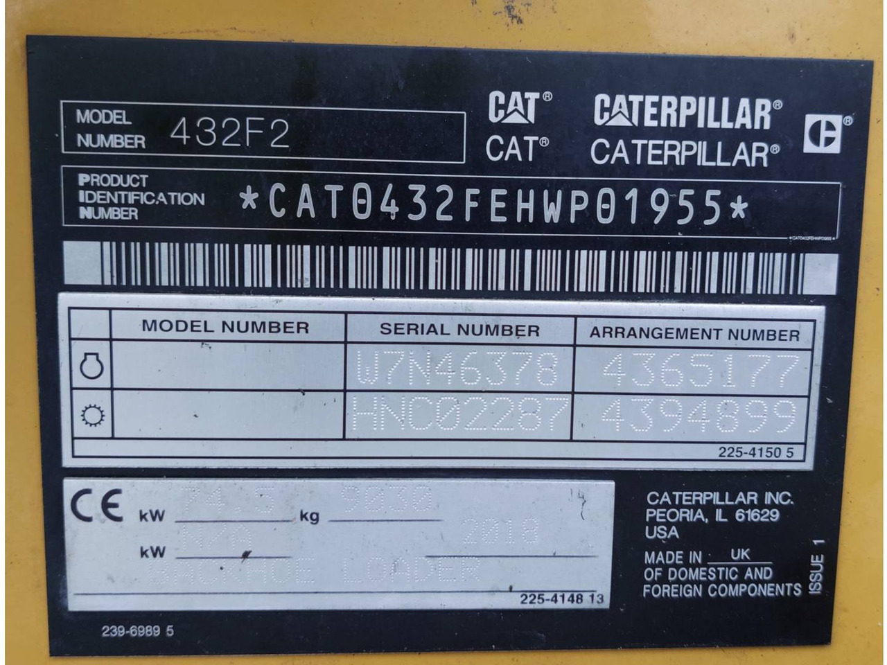 حفار متعدد الاستخدام CAT 432F2: صور 6