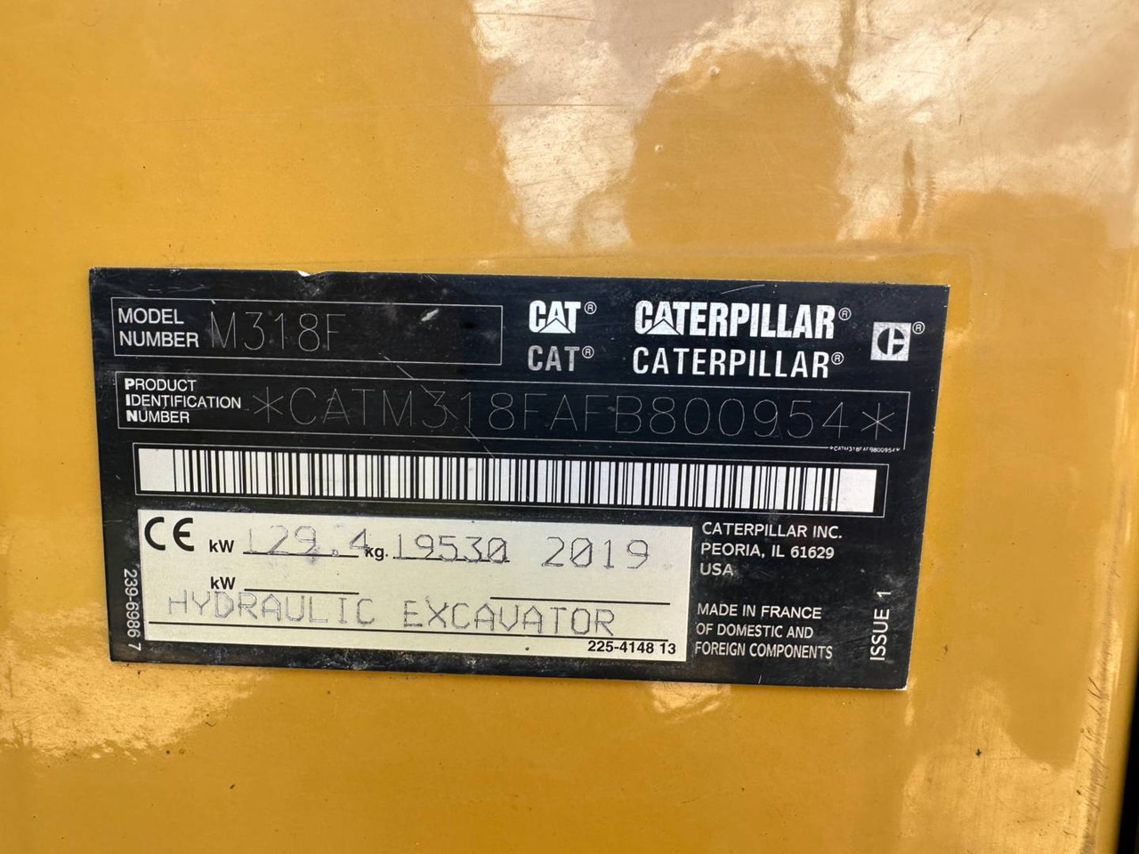 حفارة على عجلات CAT M318F: صور 6