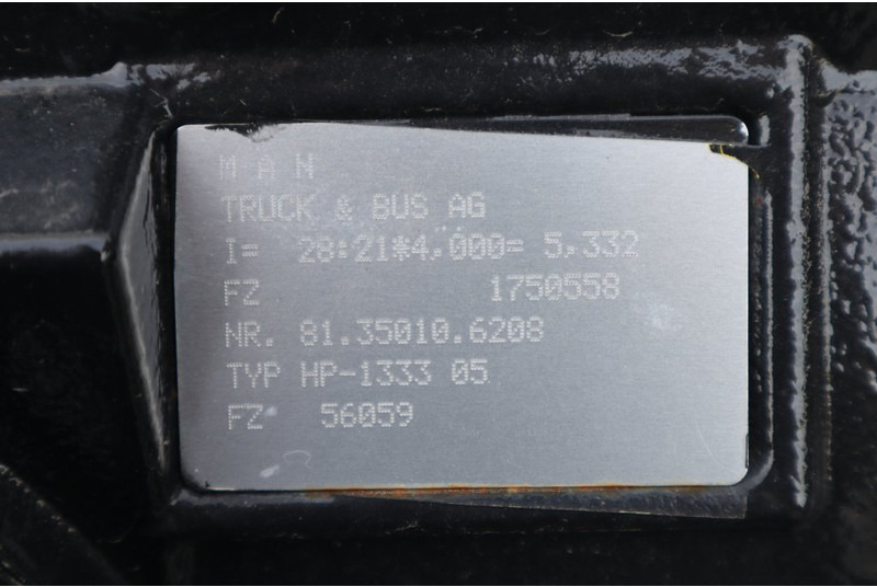 MAN HP-1333-05 28/21 x4.00 - المحور الخلفي - شاحنة: صور 3 MAN HP-1333-05 28/21 x4.00 - المحور الخلفي - شاحنة: صور 3
