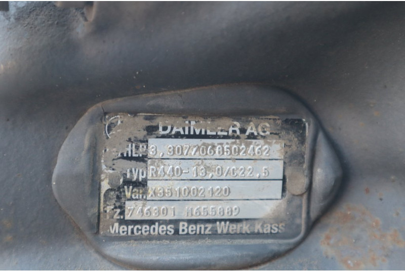 Mercedes-Benz R440-13A/C22.5 43/13 - المحور الخلفي - شاحنة: صور 4 Mercedes-Benz R440-13A/C22.5 43/13 - المحور الخلفي - شاحنة: صور 4