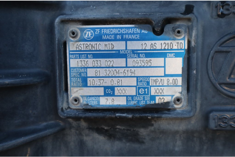 ZF 12AS1210OD TGM - علبة التروس - شاحنة: صور 5 ZF 12AS1210OD TGM - علبة التروس - شاحنة: صور 5