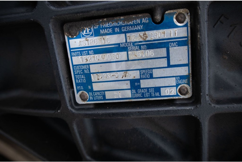 ZF 12AS23331OD+INT 81.32003-6895 - علبة التروس - شاحنة: صور 5 ZF 12AS23331OD+INT 81.32003-6895 - علبة التروس - شاحنة: صور 5