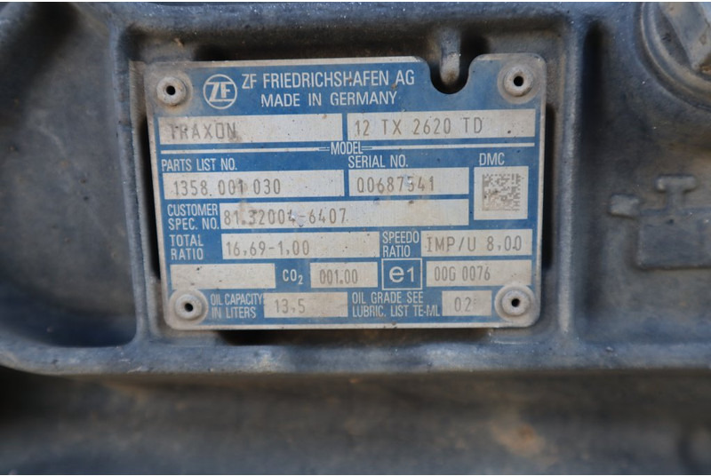ZF 12TX2620DD 81.32004-6407 - علبة التروس - شاحنة: صور 5 ZF 12TX2620DD 81.32004-6407 - علبة التروس - شاحنة: صور 5