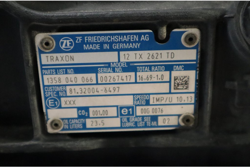 ZF 12TX2621DD+IT3 81.32004-6497 - علبة التروس - شاحنة: صور 5 ZF 12TX2621DD+IT3 81.32004-6497 - علبة التروس - شاحنة: صور 5