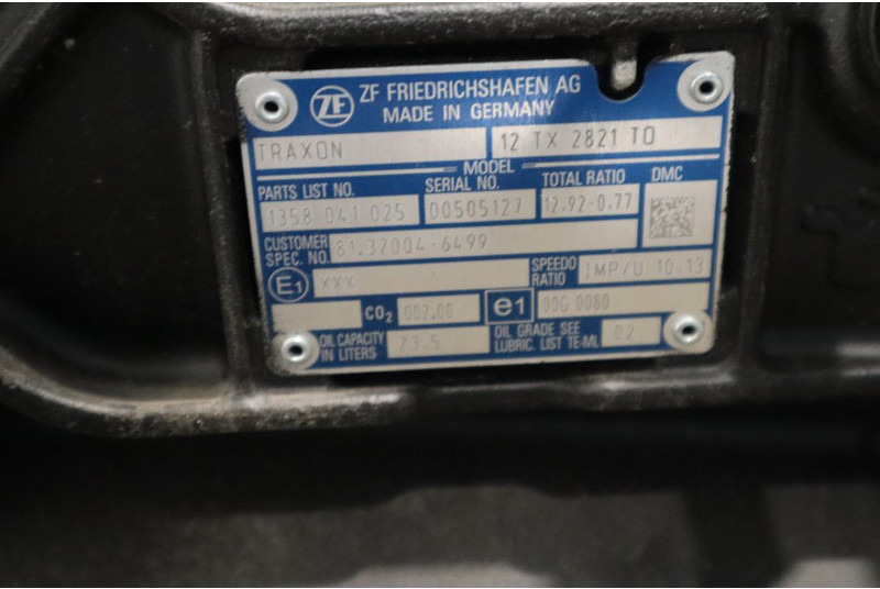 ZF 12TX2821OD+INT3 81.32004-6499 NEW - علبة التروس - شاحنة: صور 5 ZF 12TX2821OD+INT3 81.32004-6499 NEW - علبة التروس - شاحنة: صور 5