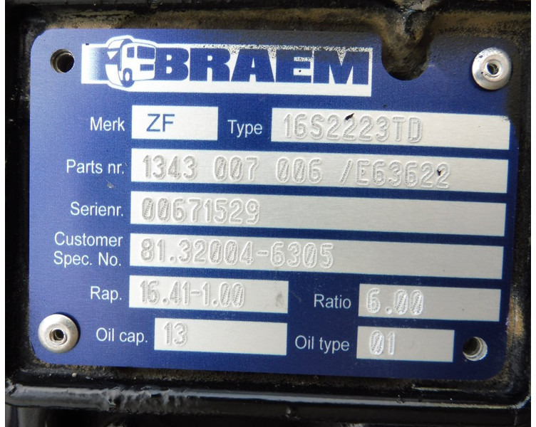 ZF 16S2220TD CGS M12 +PRIT / CARBON - علبة التروس - شاحنة: صور 5 ZF 16S2220TD CGS M12 +PRIT / CARBON - علبة التروس - شاحنة: صور 5