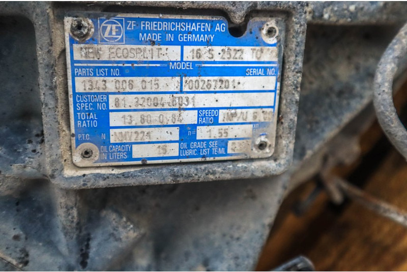 ZF 16S25220OD+NMV221 81.32004-6031 - علبة التروس - شاحنة: صور 5 ZF 16S25220OD+NMV221 81.32004-6031 - علبة التروس - شاحنة: صور 5