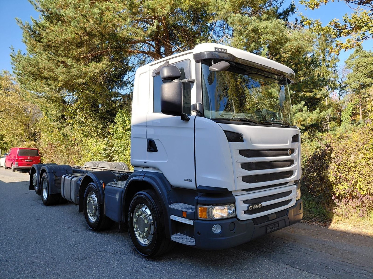 Scania G490 8x2, ADR, Retarder, Opticruise, Fahrgestell - الشاسيه شاحنة: صور 1 Scania G490 8x2, ADR, Retarder, Opticruise, Fahrgestell - الشاسيه شاحنة: صور 1