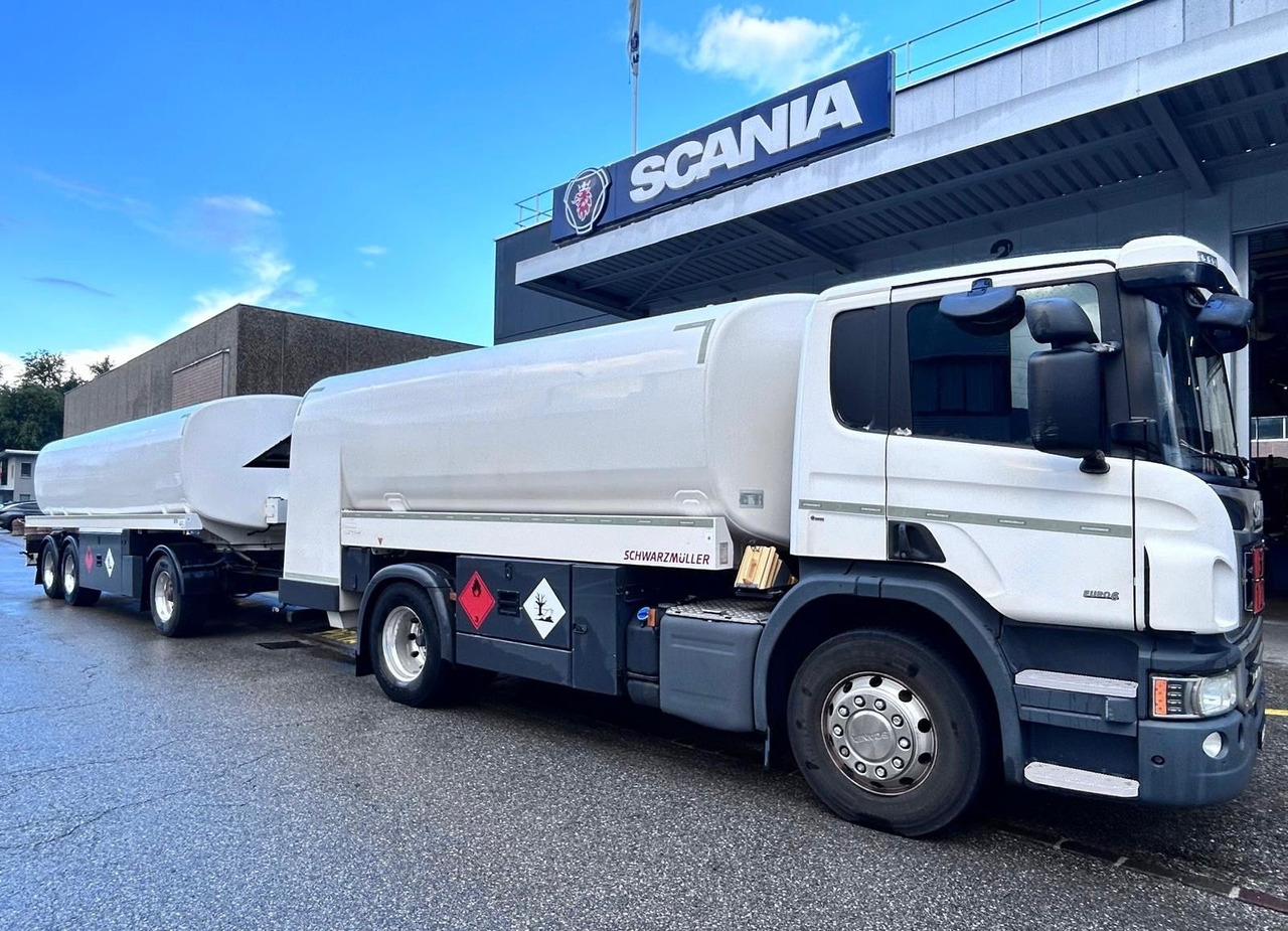 Scania P450 LB 4x2, ADR, Schwarzmueller Anhaenger Fuel - شاحنة صهريج: صور 1 Scania P450 LB 4x2, ADR, Schwarzmueller Anhaenger Fuel - شاحنة صهريج: صور 1